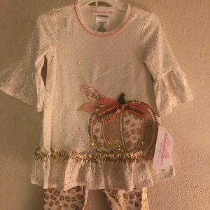 Thanksgiving Holiday Toddler Girl Outfit